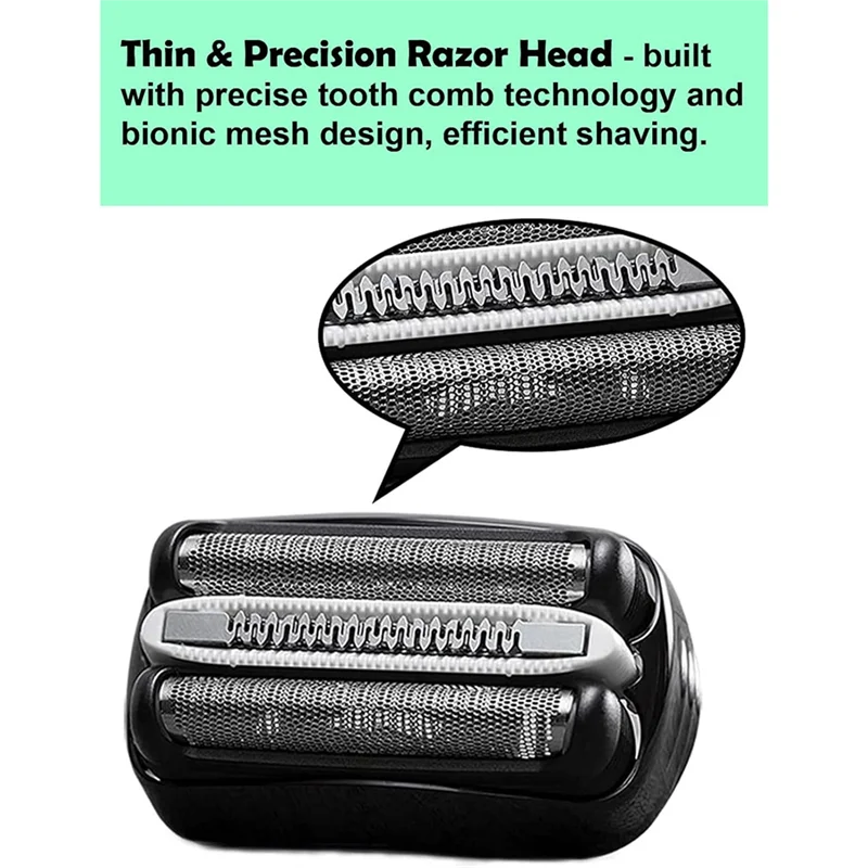 Лезвие для бритвы 32B для электробритвы Braun Proskin, насадка для влажной и сухой уборки 3040S 310S 340S-4 3000S, сетка и резак-A54Q
Лезвие для бритвы 32B для электробритвы Braun Proskin, насадка для влажной и сухой уборки 3040S 310S 340S-4 3000S, сетка и резак-A54Q