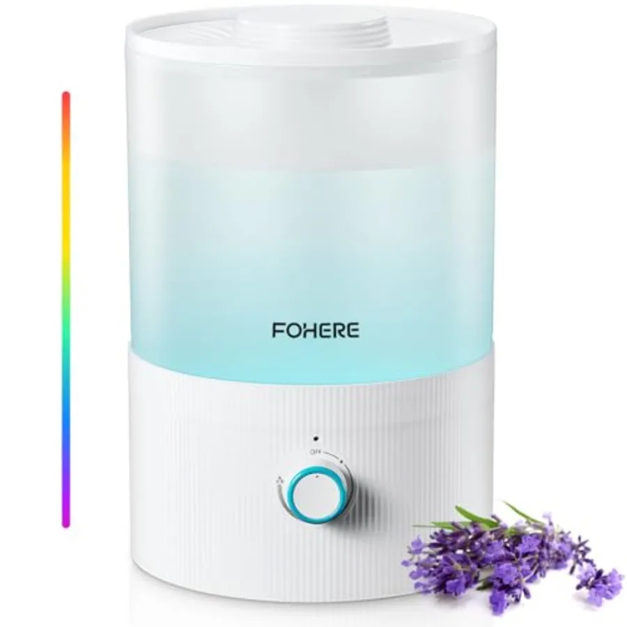 Humidifier for Bedroom Baby, 3.2L Top Fill Cool Mist Humidifiers for Nursery, Home, 28H Ultra Quiet Runtime, Auto Shut-Off, Sof
Humidifier for Bedroom Baby, 3.2L Top Fill Cool Mist Humidifiers for Nursery, Home, 28H Ultra Quiet Runtime, Auto Shut-Off, Sof