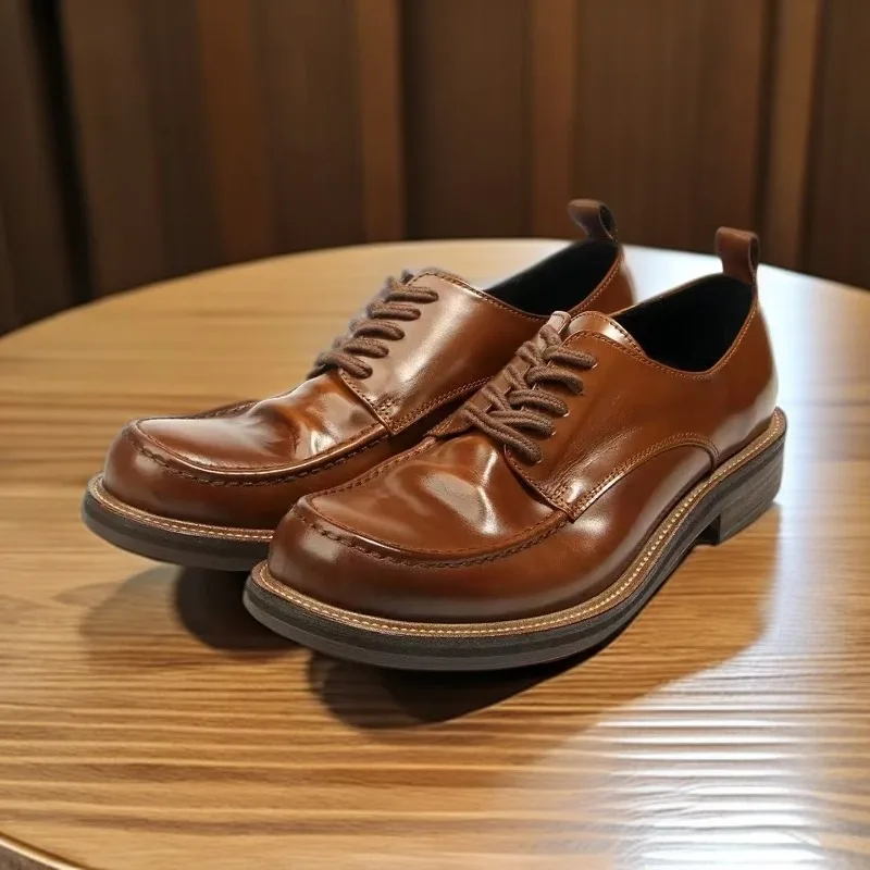 High-end Horsehide Leather Handmade Men's Business Casual British Retro Round-toe Low-top Fashion Derby Shoes Male Dress Work
High-end Horsehide Leather Handmade Men's Business Casual British Retro Round-toe Low-top Fashion Derby Shoes Male Dress Work