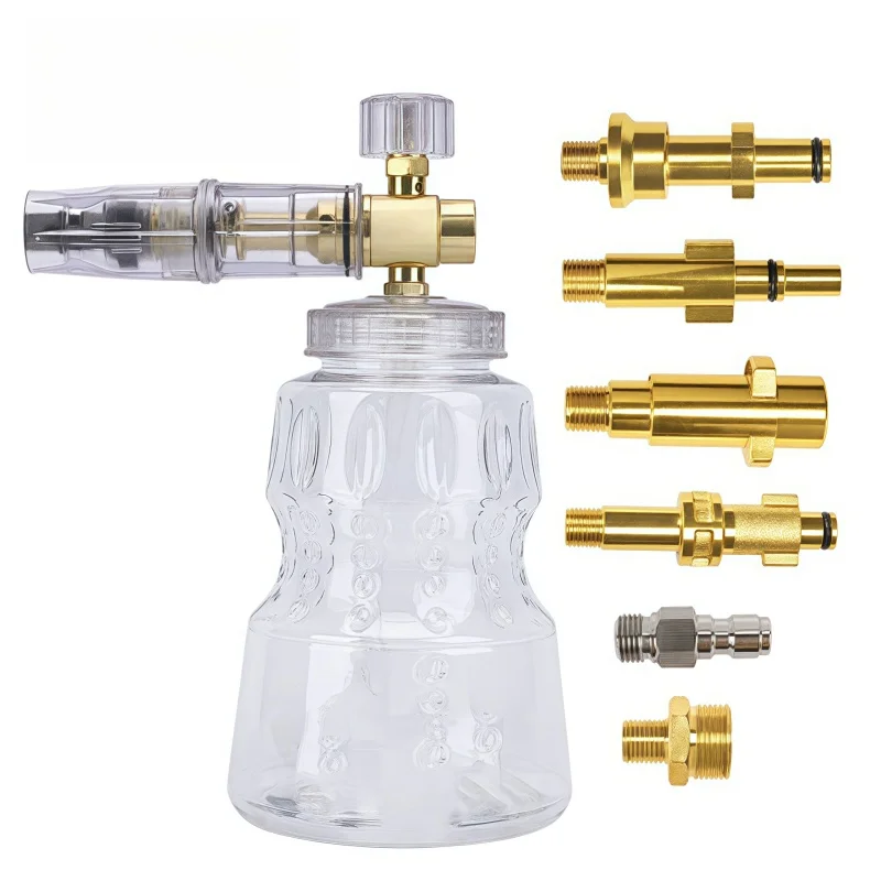 Pressure Washer Aluminum Foam Lance Foam Nozzle Car Wash Foam For Karcher Elitech Bort AR Bosch Michelin Pressure Washer
Pressure Washer Aluminum Foam Lance Foam Nozzle Car Wash Foam For Karcher Elitech Bort AR Bosch Michelin Pressure Washer