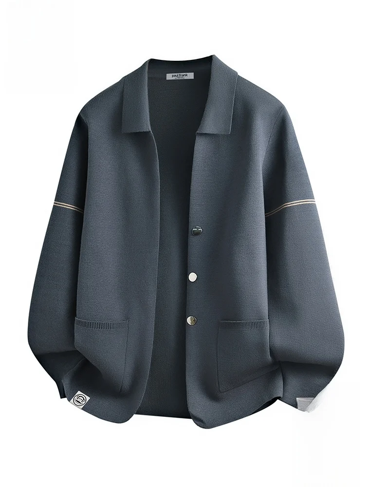 PaulFrank Warm Casual Knitted Sweater Coat for Men with Collar Large Mouth Monkey Design Autumn Loose Fit Regular Length
PaulFrank Warm Casual Knitted Sweater Coat for Men with Collar Large Mouth Monkey Design Autumn Loose Fit Regular Length