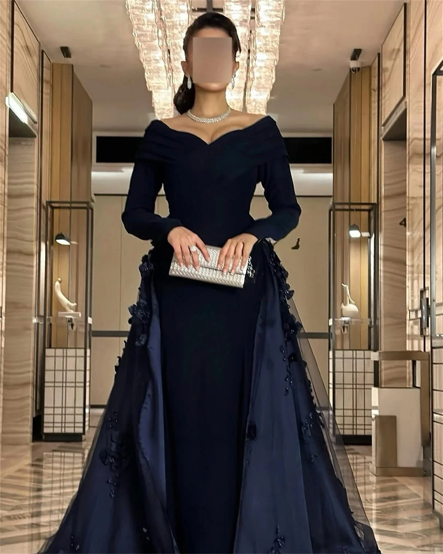 Black Floral Long Sleeves Bespoke Occasion Gown Evening Dresses Pastrol Unisex Jersey Retro Dubai Saudi Arabic Prom Customized
Black Floral Long Sleeves Bespoke Occasion Gown Evening Dresses Pastrol Unisex Jersey Retro Dubai Saudi Arabic Prom Customized