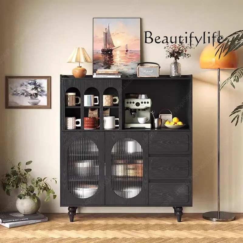 R French Solid Wood Black High Bucket Side Storage Modern Wall American Living Room Home Coffee Machine Storage
R French Solid Wood Black High Bucket Side Storage Modern Wall American Living Room Home Coffee Machine Storage