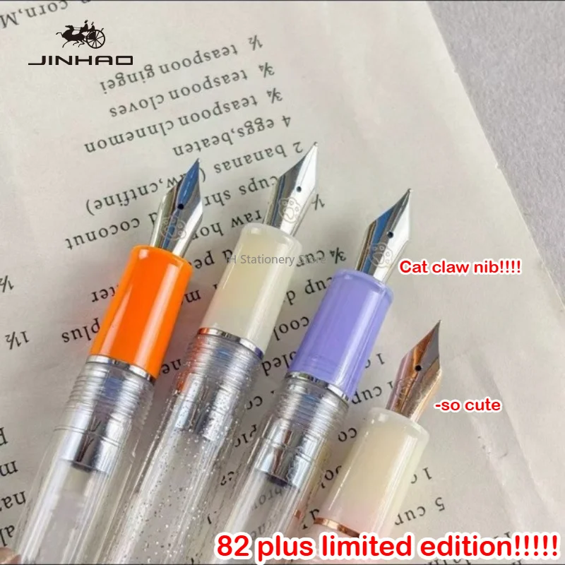 Limited Edition JINHAO 82 Plus Fountain Pen Cute Cat Claw Pen Nib EF F Calligraphy Pen School Office Supplies Korean Stationery
Limited Edition JINHAO 82 Plus Fountain Pen Cute Cat Claw Pen Nib EF F Calligraphy Pen School Office Supplies Korean Stationery
