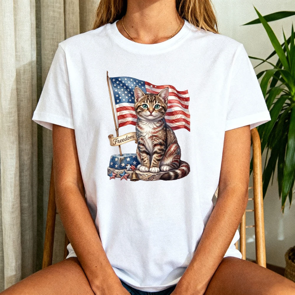 4th of July Mew-S-A Pawsitively Patriotic Cat T-Shirt Cute Cat Lover Gift Fourth of July Shirt Cat Mom Tee Independence Day Tops
4th of July Mew-S-A Pawsitively Patriotic Cat T-Shirt Cute Cat Lover Gift Fourth of July Shirt Cat Mom Tee Independence Day Tops