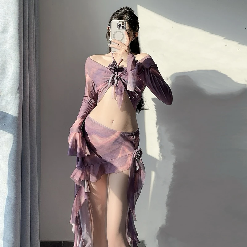 Новинка 2025 года, комплект бикини из 4 предметов, сиреневый омбре, пуш-ап для маленькой груди, бикини с высокой талией и прозрачной юбкой макси, роскошный купальник для отпуска
Новинка 2025 года, комплект бикини из 4 предметов, сиреневый омбре, пуш-ап для маленькой груди, бикини с высокой талией и прозрачной юбкой макси, роскошный купальник для отпуска