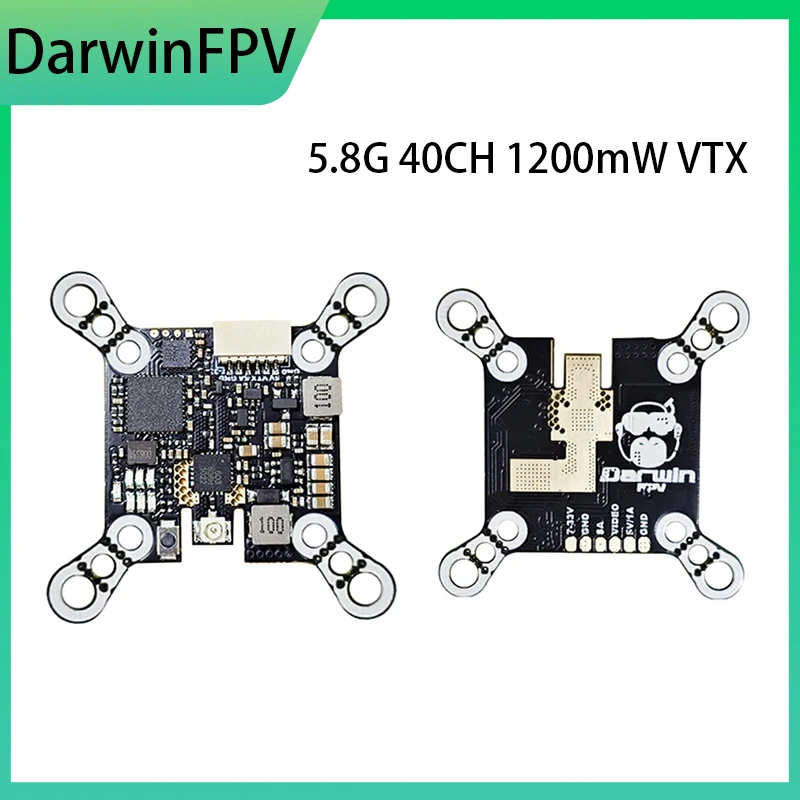 DarwinFPV 5.8G 40CH 1200mW Switchable Video Transmitter 1.2W VTX For Baby Ape / Pro / V2 FPV Quadcopter FPV Drones
DarwinFPV 5.8G 40CH 1200mW Switchable Video Transmitter 1.2W VTX For Baby Ape / Pro / V2 FPV Quadcopter FPV Drones