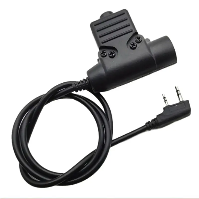 U94 PTT Cable Plug Adapter For Baofeng UV-82 AR-152 Walkie Talkie For Two Way Radioa Black
U94 PTT Cable Plug Adapter For Baofeng UV-82 AR-152 Walkie Talkie For Two Way Radioa Black
