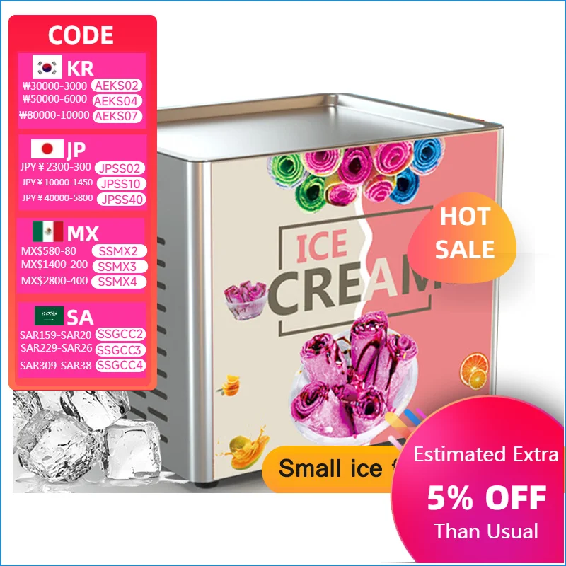 Tabletop Electric Fried Yogurt Maker Fried Ice cream Machine Home Fried Ice Cream Rolls Fried Fruit Machine Snack 220V
Tabletop Electric Fried Yogurt Maker Fried Ice cream Machine Home Fried Ice Cream Rolls Fried Fruit Machine Snack 220V