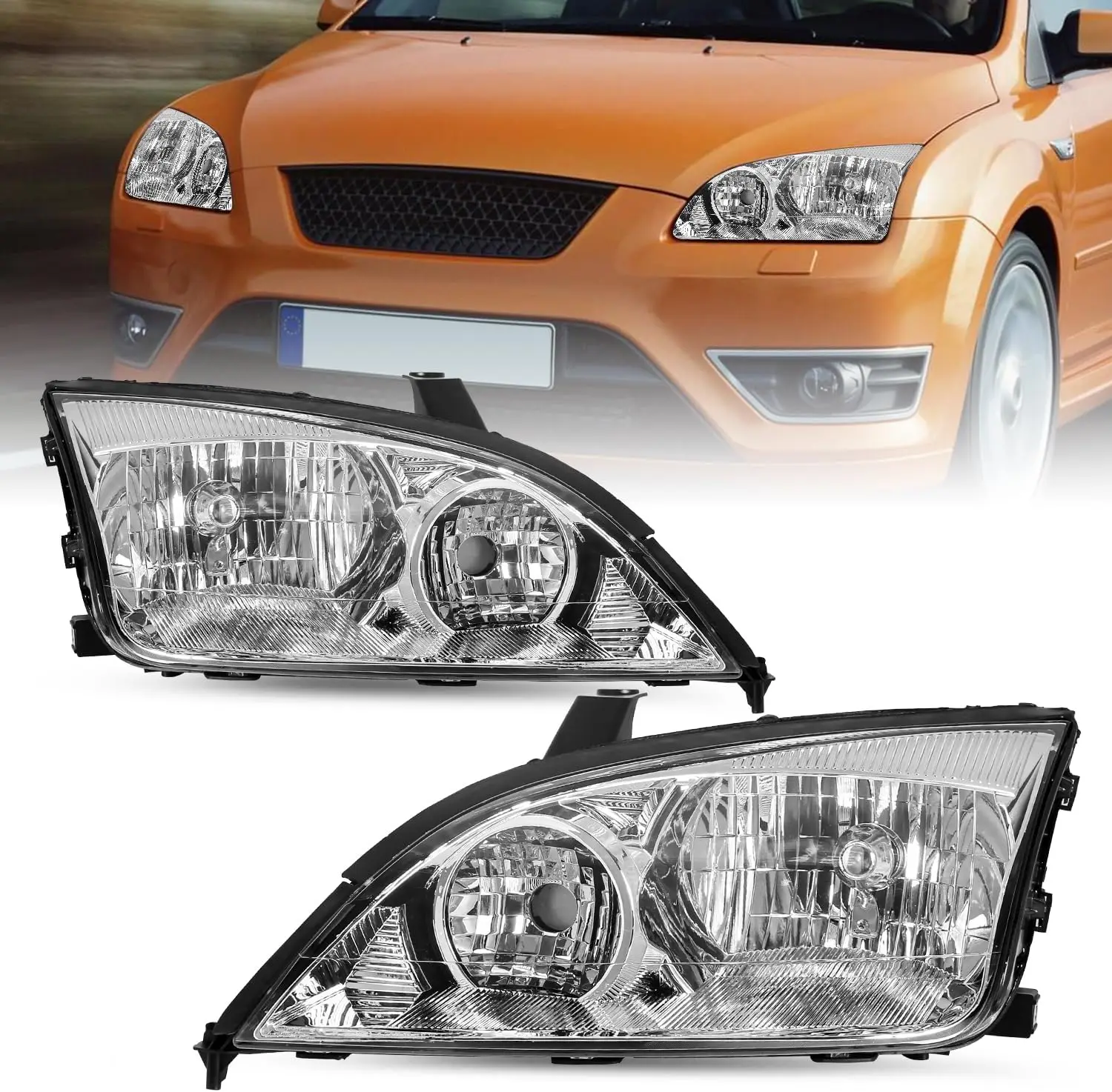 Headlight Assembly fit 2005 2006 2007 Ford Focus OEM Headlamp Replacement Pair (Driver & Passenger Side)
Headlight Assembly fit 2005 2006 2007 Ford Focus OEM Headlamp Replacement Pair (Driver & Passenger Side)