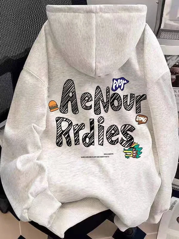 Trendy Letter Print Hoodie Sweatshirt for Couples Autumn Winter Casual Loose Fit Polyester Cotton Silver Velvet Men's Fas...
Trendy Letter Print Hoodie Sweatshirt for Couples Autumn Winter Casual Loose Fit Polyester Cotton Silver Velvet Men's Fas...