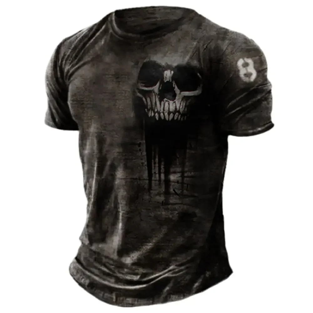 Men's T-shirts Summer 3d Vintage Horror Skull Top Hip Hop Rock Streetwear O-neck Short Sleeve Tee Oversized T Shirt Male Clothes
Men's T-shirts Summer 3d Vintage Horror Skull Top Hip Hop Rock Streetwear O-neck Short Sleeve Tee Oversized T Shirt Male Clothes