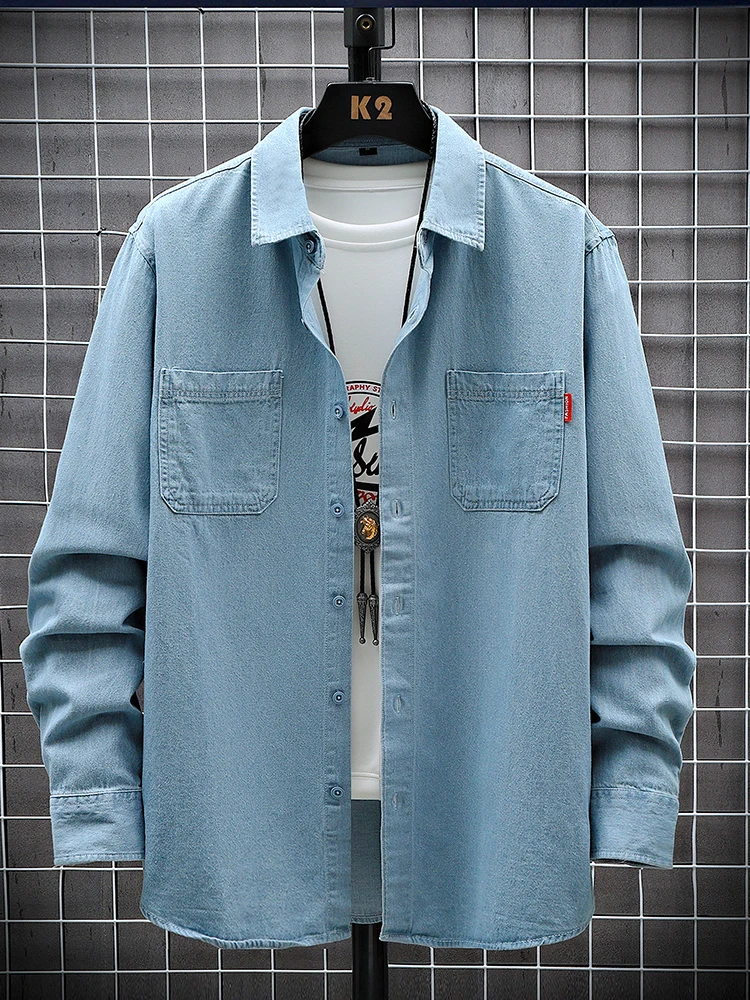 Cool Men's Denim irt Spring Autumn Long Sve Loose Casual Pure Color Versatile Stand Fit Cotton Youthful Sle Open Ca...
Cool Men's Denim irt Spring Autumn Long Sve Loose Casual Pure Color Versatile Stand Fit Cotton Youthful Sle Open Ca...