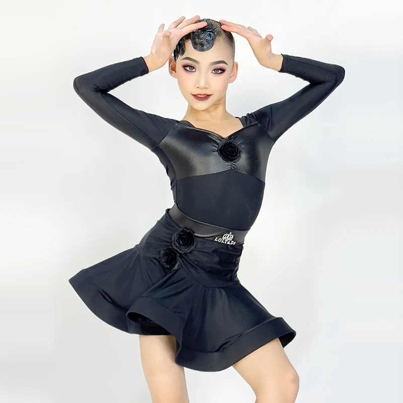 2023 New Black Latin Dance Competition Dress Long Sleeve Training Clothes Rumba Samba Dance Stage Performance Costume YS5254
2023 New Black Latin Dance Competition Dress Long Sleeve Training Clothes Rumba Samba Dance Stage Performance Costume YS5254
