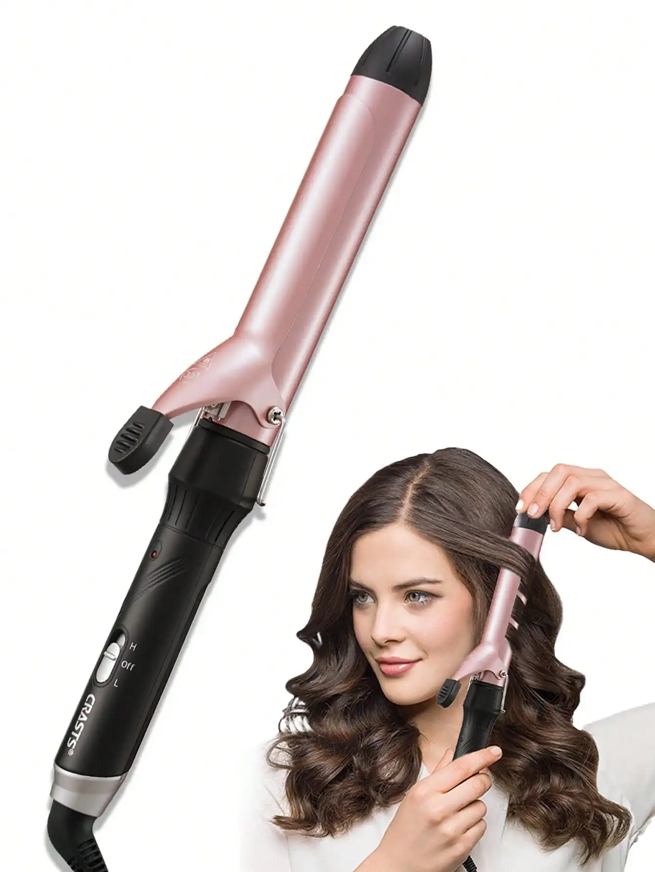 32mm Large Diameter Curling Iron for Big Wavy Hairstyles, Inward or Outward Curls, One-Key Switch HC-032, Perfect for Home & Travel Styling
32mm Large Diameter Curling Iron for Big Wavy Hairstyles, Inward or Outward Curls, One-Key Switch HC-032, Perfect for Home & Travel Styling