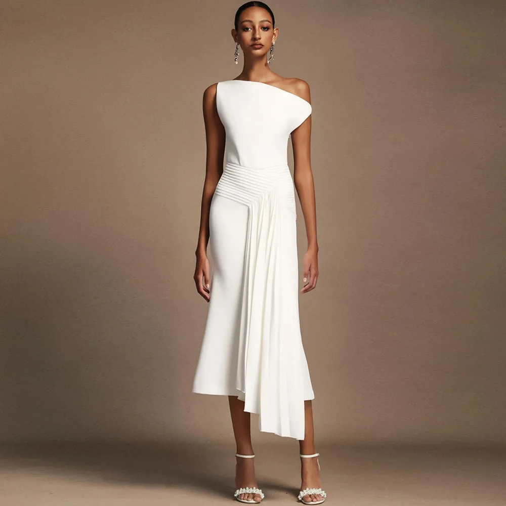 Современное белое вечернее платье из джерси с открытыми плечами, для невесты и торжеств, на молнии сзади, индивидуальный пошив на заказ
Современное белое вечернее платье из джерси с открытыми плечами, для невесты и торжеств, на молнии сзади, индивидуальный пошив на заказ