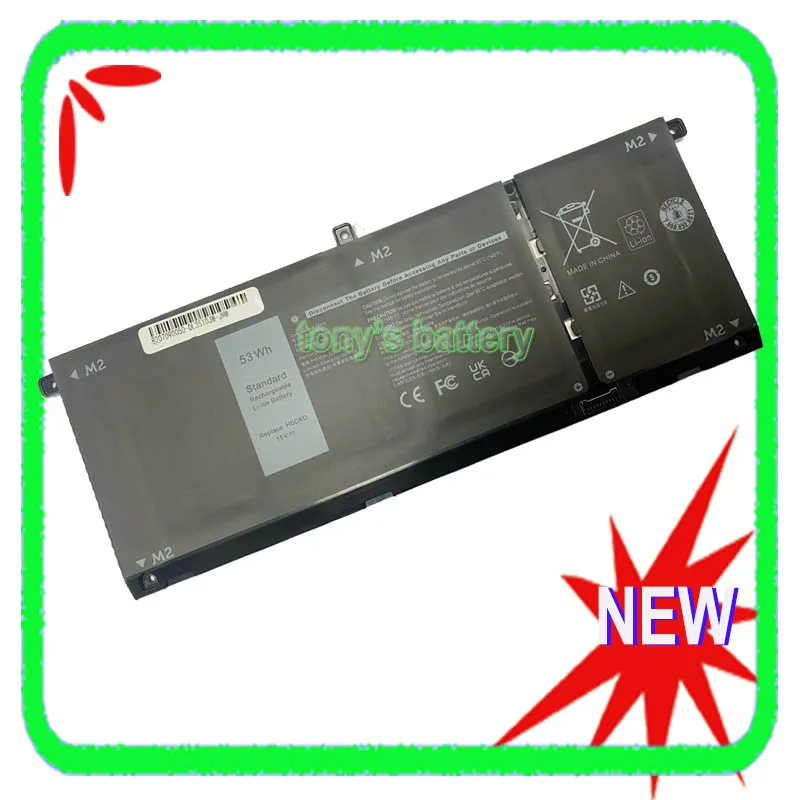 Новый аккумулятор H5CKD для Dell Inspiron 5501 5502 5300 5401 5408 5409 5508 5509 7306 7405 7506 5400 (2 в 1) TXD03 9077G 15 В 53 Втч
Новый аккумулятор H5CKD для Dell Inspiron 5501 5502 5300 5401 5408 5409 5508 5509 7306 7405 7506 5400 (2 в 1) TXD03 9077G 15 В 53 Втч