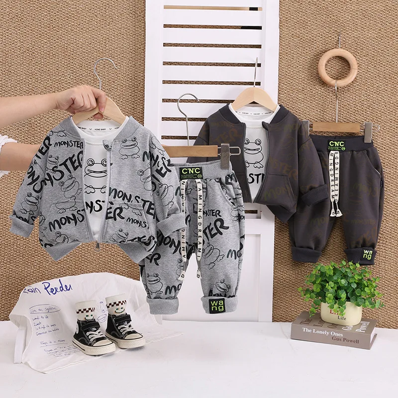 Boys Clothes Sets Spring Autumn 2025 Children Coats T-shirts Pants 3pcs Sports Suit For Baby Outfits Kids Casual Tracksuits 4 5Y
Boys Clothes Sets Spring Autumn 2025 Children Coats T-shirts Pants 3pcs Sports Suit For Baby Outfits Kids Casual Tracksuits 4 5Y
