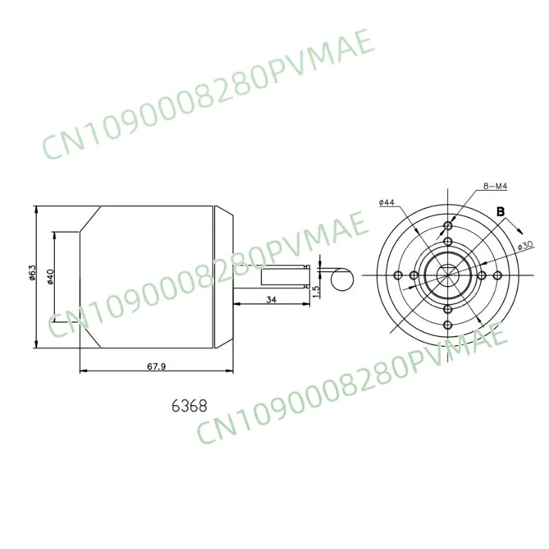 New DC brushless motor 6368 190KV electric skateboard, remote control car, high temperature motor
New DC brushless motor 6368 190KV electric skateboard, remote control car, high temperature motor