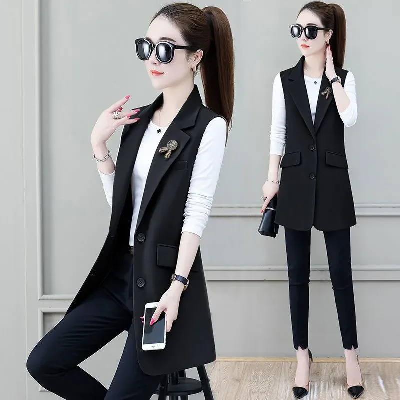 2025 New Fashion Mid-Length Waistcoat Women Spring Autumn High-End Single-Beasted Vest Casual Slim Ladies Outerwear Tide T1098
2025 New Fashion Mid-Length Waistcoat Women Spring Autumn High-End Single-Beasted Vest Casual Slim Ladies Outerwear Tide T1098