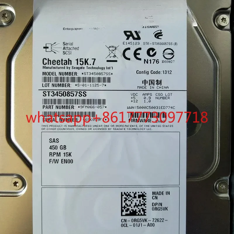 оригинал 100% аутентик 450G SAS 15K 3,5 дюйма ST3450857SS 0R749K
оригинал 100% аутентик 450G SAS 15K 3,5 дюйма ST3450857SS 0R749K