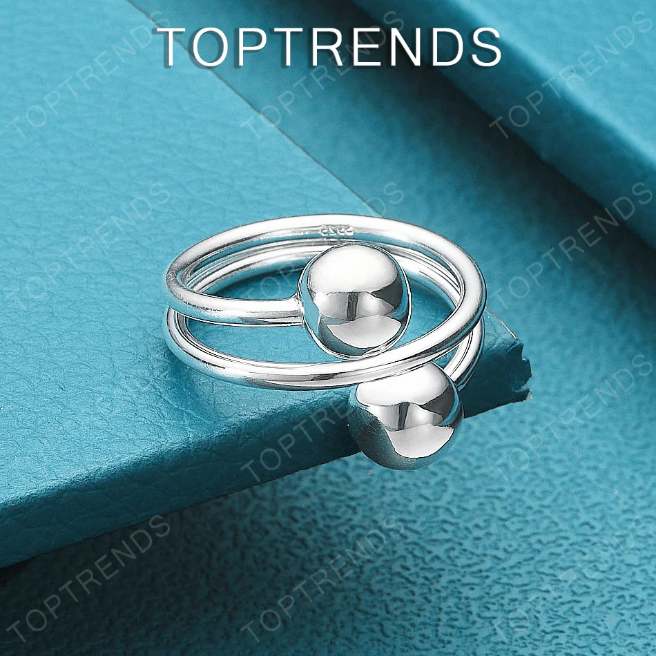 Beautiful 925 Sterling Silver Smooth Beaded Open Ring For Women Men Charm Wedding Party Gift Fashion Fine Jewelry Accessories
Beautiful 925 Sterling Silver Smooth Beaded Open Ring For Women Men Charm Wedding Party Gift Fashion Fine Jewelry Accessories