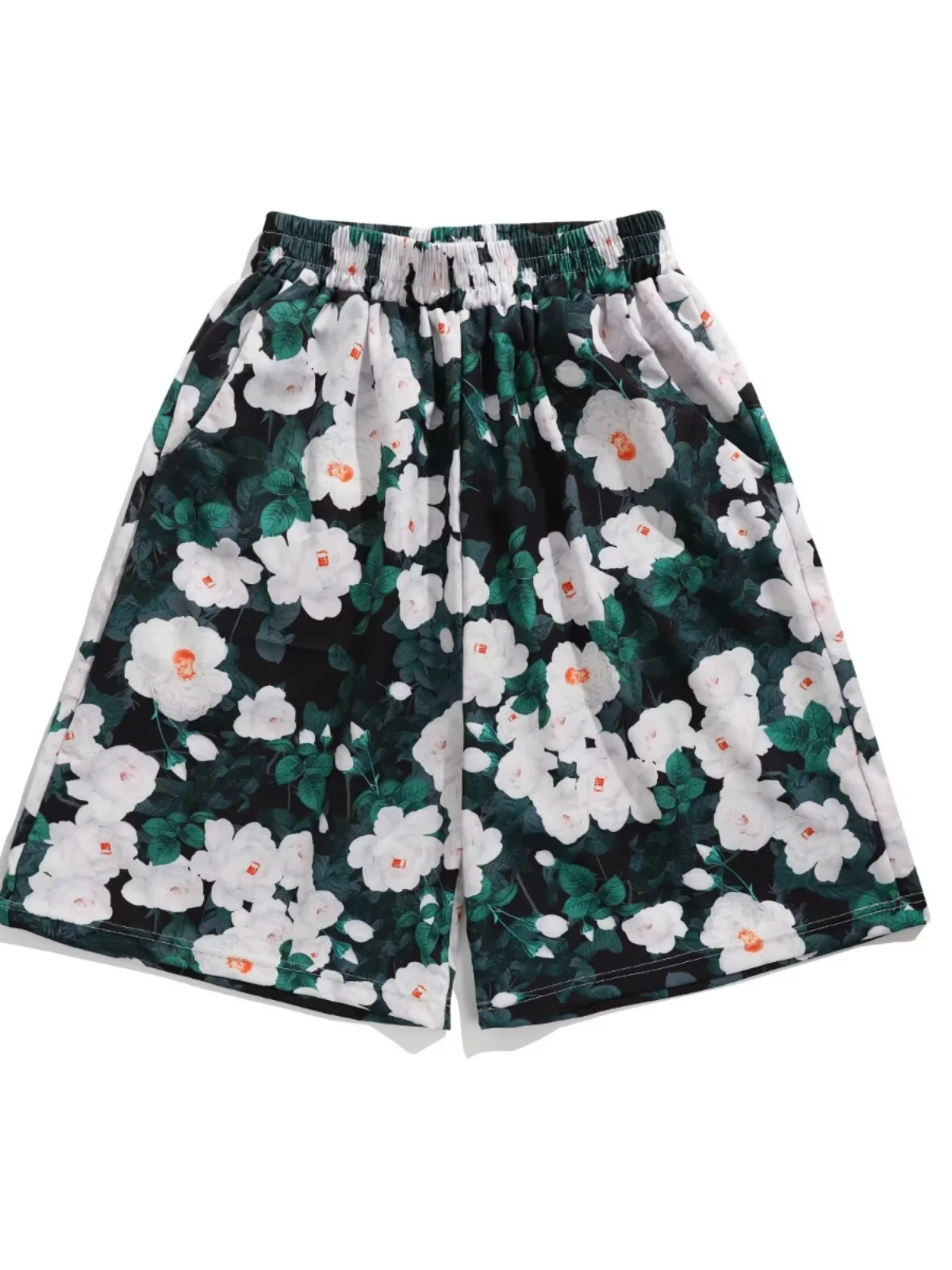 Retro Hong Kong Style Floral Print Basketball Shorts for Men Loose plus Size Summer Casual Beach Sports Ice Silk Shorts
Retro Hong Kong Style Floral Print Basketball Shorts for Men Loose plus Size Summer Casual Beach Sports Ice Silk Shorts
