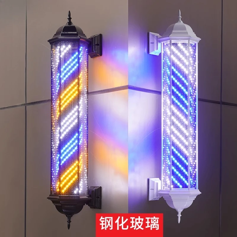 Retro simple LED hairdressing turn light barber shop outdoor waterproof rotating palace lamp wall hanging professional sign ligh
Retro simple LED hairdressing turn light barber shop outdoor waterproof rotating palace lamp wall hanging professional sign ligh