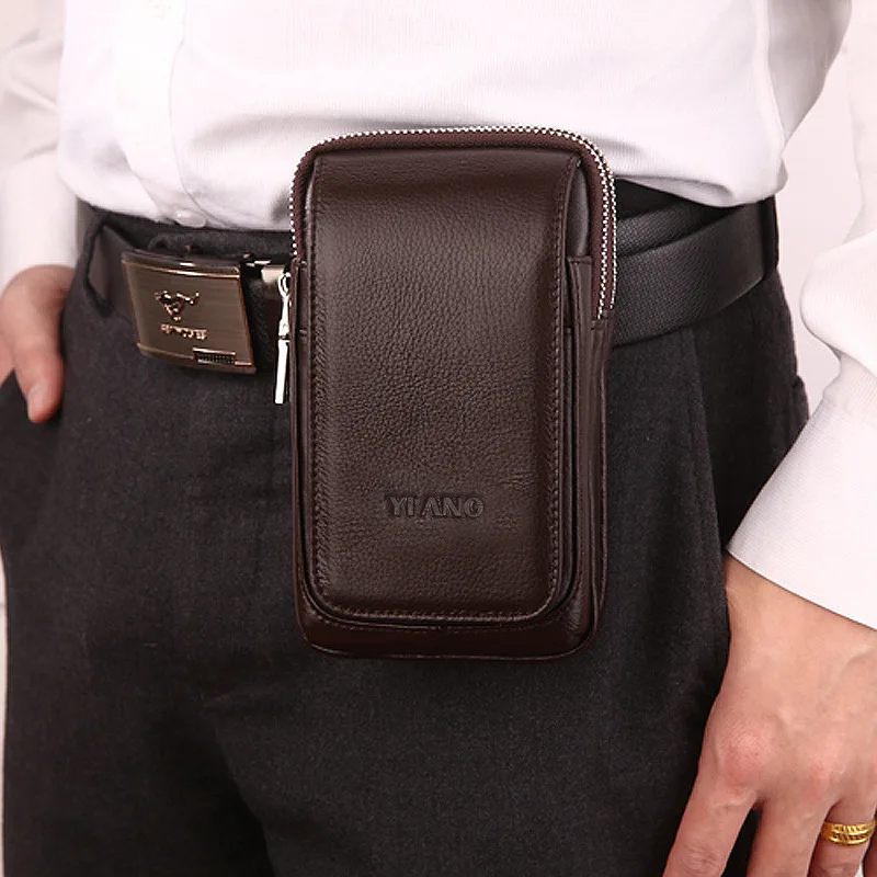 Genuine Leather Leisure Commuting Waist Bag with Belt High-End and Construction Worker Mobile Phone Bag for Men
Genuine Leather Leisure Commuting Waist Bag with Belt High-End and Construction Worker Mobile Phone Bag for Men