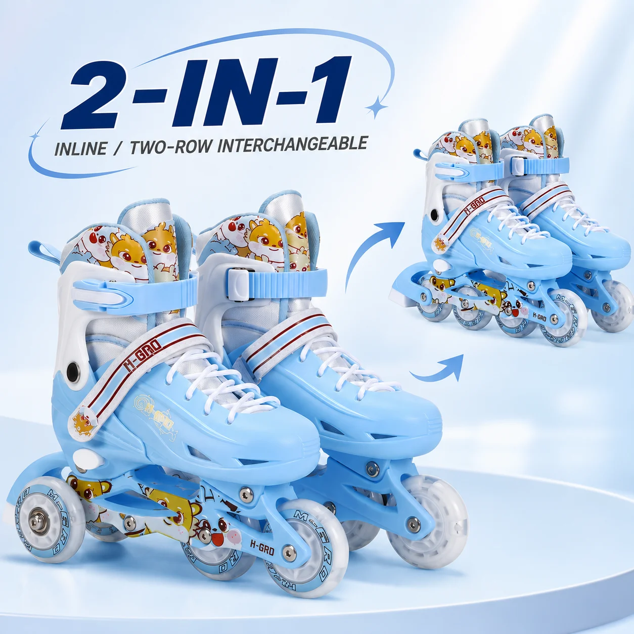 Kids Adjustable Quad Roller Skates Flash Wheels Double Row Skating Shoes Beginner Outdoor Inline Skates Boys Girls Training
Kids Adjustable Quad Roller Skates Flash Wheels Double Row Skating Shoes Beginner Outdoor Inline Skates Boys Girls Training