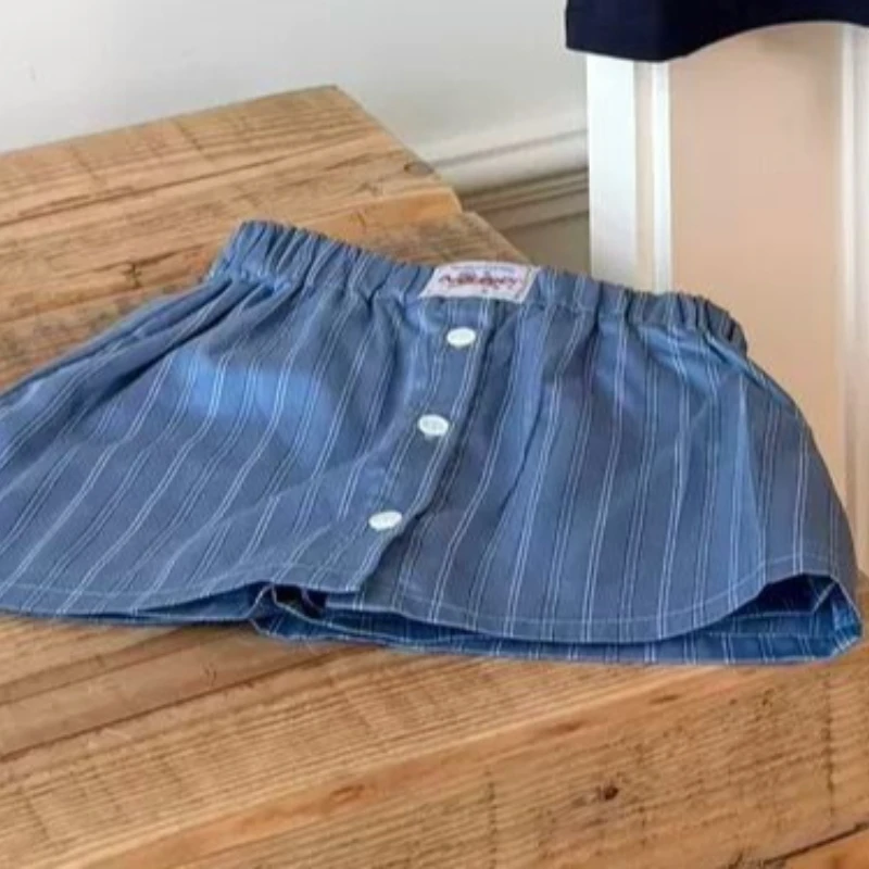 Girls' Half Length Skirt 2026 Summer New Style Stylish Little Girl Beautiful Striped Short Children's Single Breasted Skirt
Girls' Half Length Skirt 2026 Summer New Style Stylish Little Girl Beautiful Striped Short Children's Single Breasted Skirt