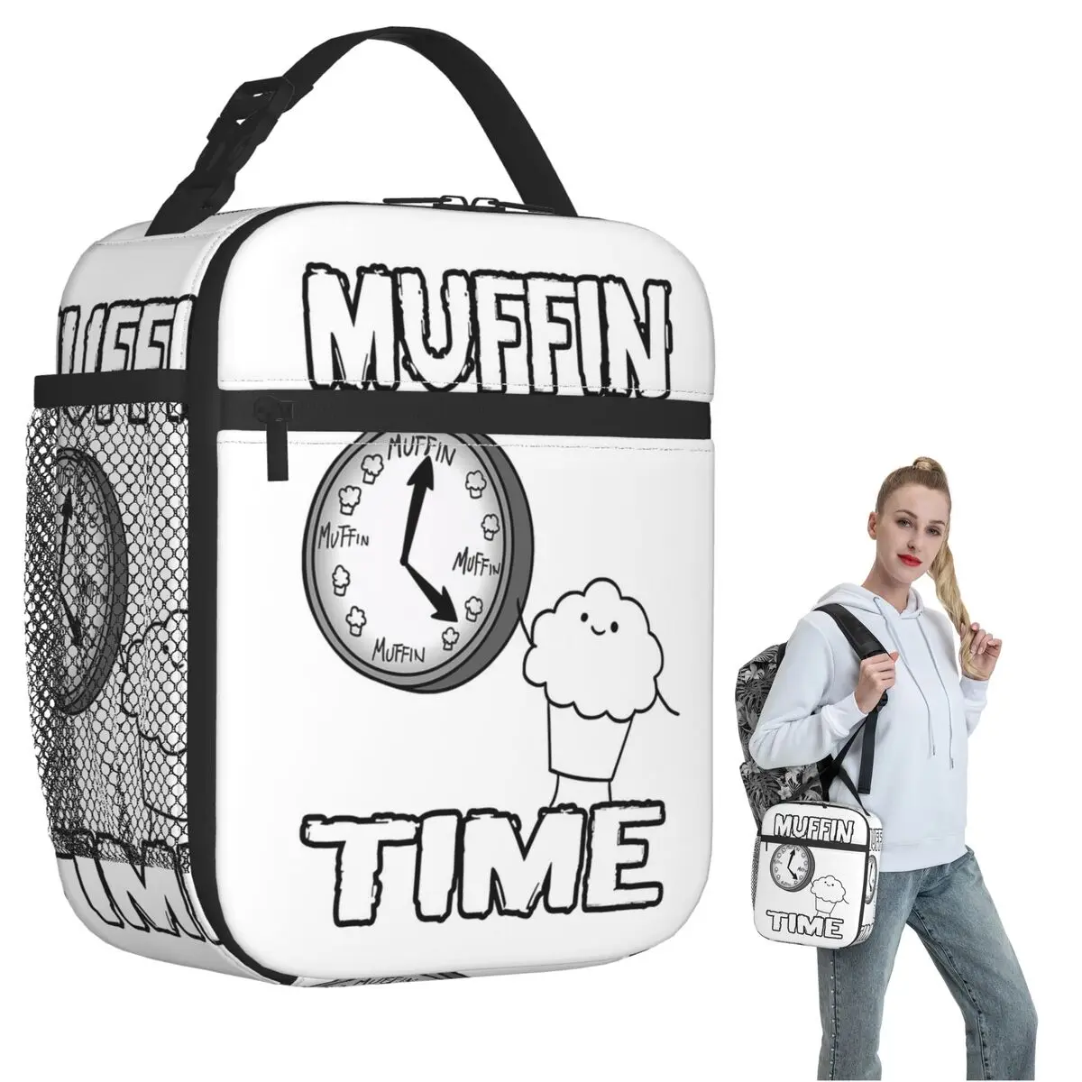 It Is Muffin Time (With Text) Insulated Lunch Bag for Women Children Leakproof Food Boxes Thermal Lunch Box Tote
It Is Muffin Time (With Text) Insulated Lunch Bag for Women Children Leakproof Food Boxes Thermal Lunch Box Tote