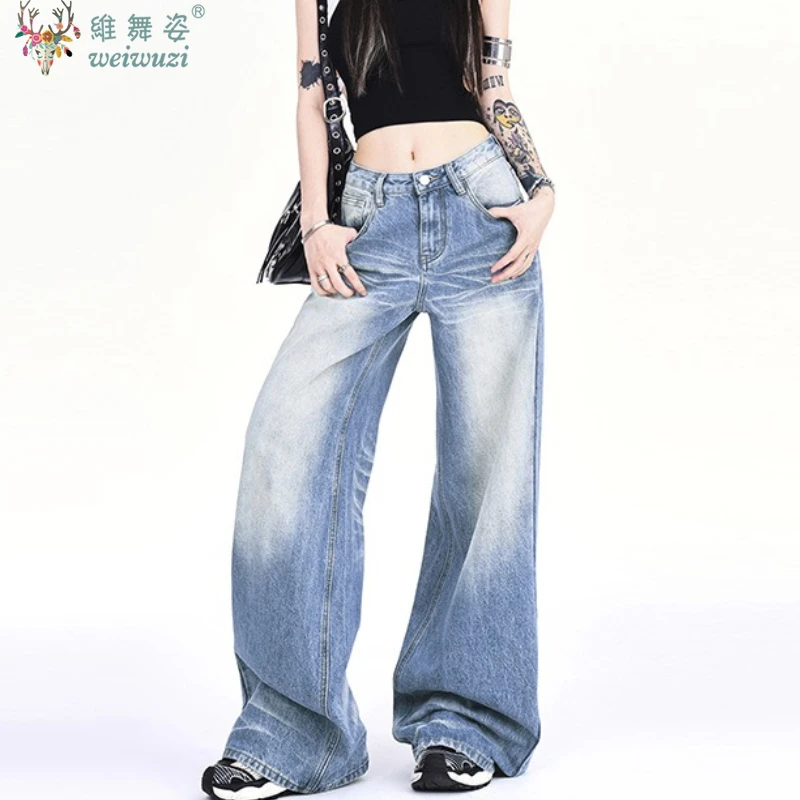 Женские широкие джинсы со складками Y2K Cool Girl, винтажные брюки с высокой талией, осенние повседневные мешковатые прямые джинсовые брюки, уличная одежда
Женские широкие джинсы со складками Y2K Cool Girl, винтажные брюки с высокой талией, осенние повседневные мешковатые прямые джинсовые брюки, уличная одежда