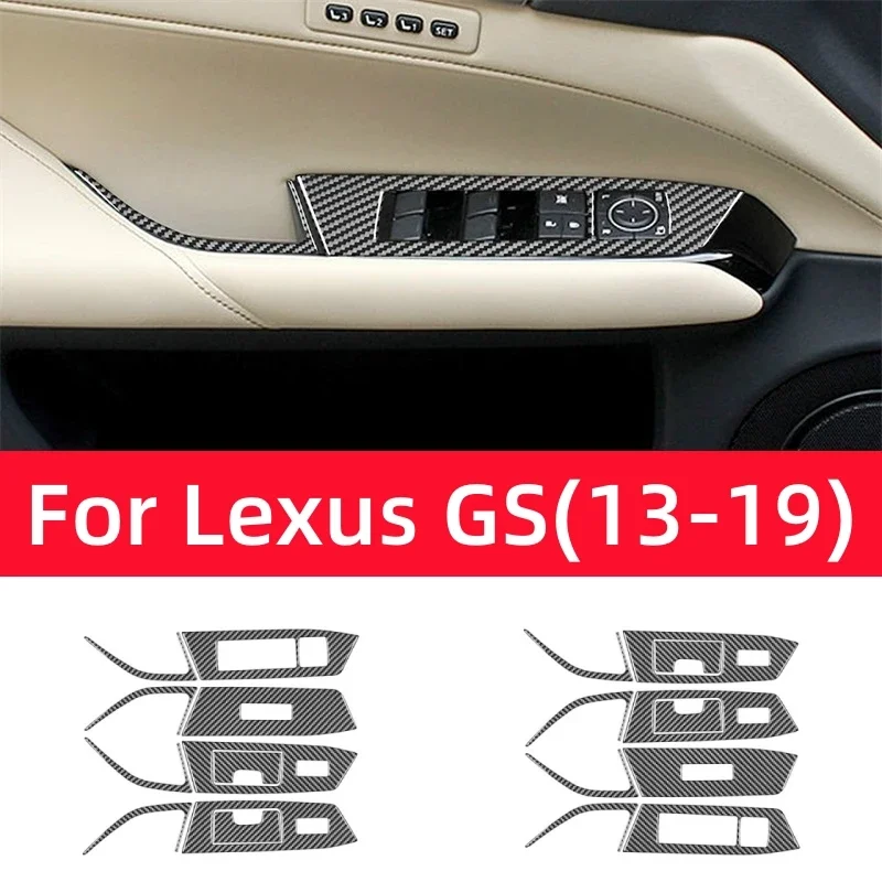 Для Lexus GS 2013-2019 аксессуары для салона автомобиля из углеродного волокна, панель управления окнами, декоративная крышка, наклейки на рамку
Для Lexus GS 2013-2019 аксессуары для салона автомобиля из углеродного волокна, панель управления окнами, декоративная крышка, наклейки на рамку