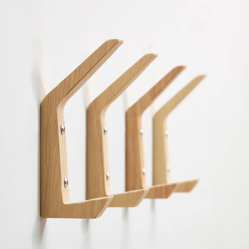 4 Pcs Rubber Wood Hook Hanging Hooks for Decorations Storage Hanger Wall Wooden Multifunction
4 Pcs Rubber Wood Hook Hanging Hooks for Decorations Storage Hanger Wall Wooden Multifunction