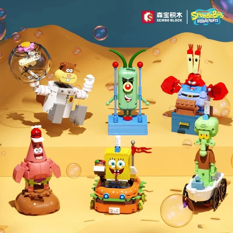 Senbao SpongeBob SquarePants Character Building Blocks Anime Mr. Krabs Patrick Star Model Children's Puzzle Blocks Toys Gift
Senbao SpongeBob SquarePants Character Building Blocks Anime Mr. Krabs Patrick Star Model Children's Puzzle Blocks Toys Gift