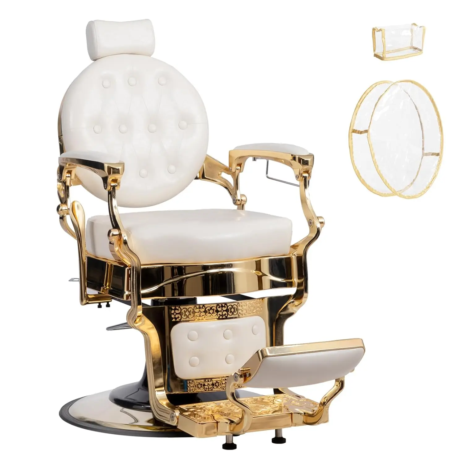 Vintage Hydraulic Recline Barber Chair Aluminum Frame 700lbs Spa Shampoo Styling Customized
Vintage Hydraulic Recline Barber Chair Aluminum Frame 700lbs Spa Shampoo Styling Customized