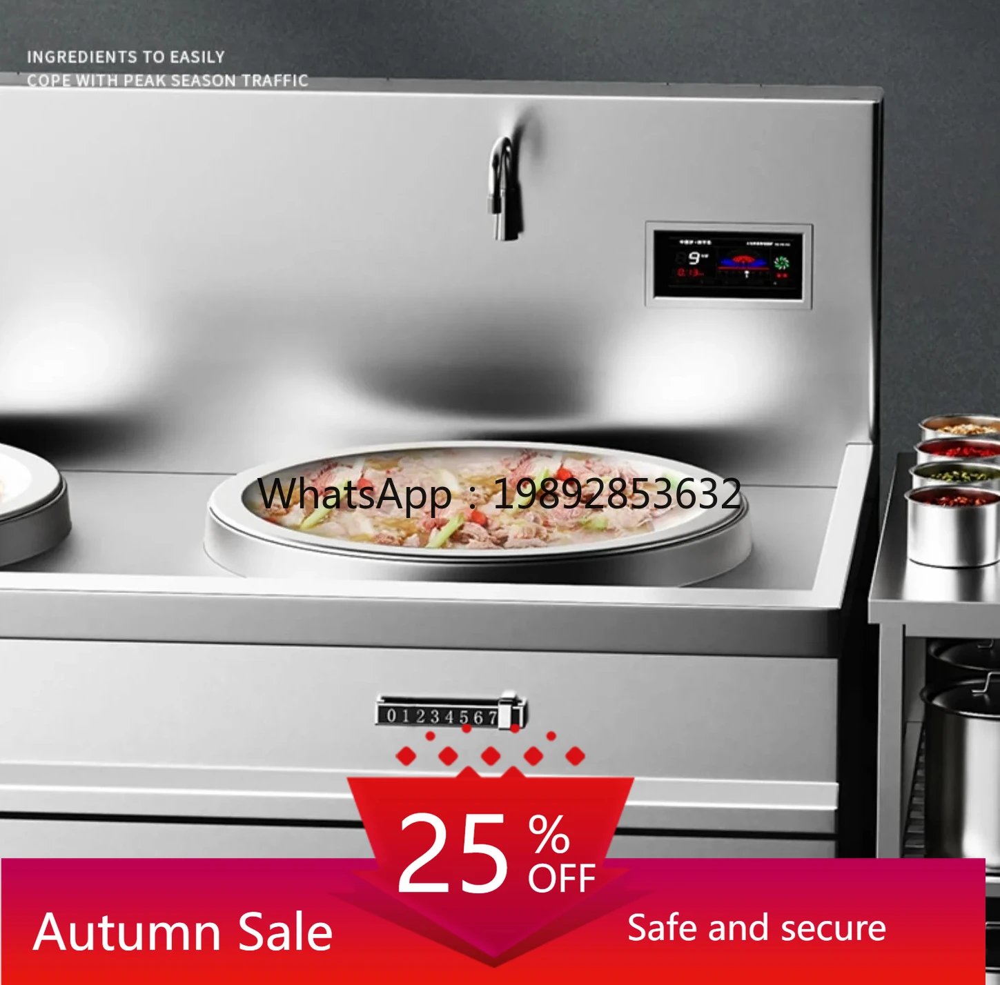 commercial high-power induction cooker 15KW hotel stove large beef and mutton soup canteen electric pot stove
commercial high-power induction cooker 15KW hotel stove large beef and mutton soup canteen electric pot stove
