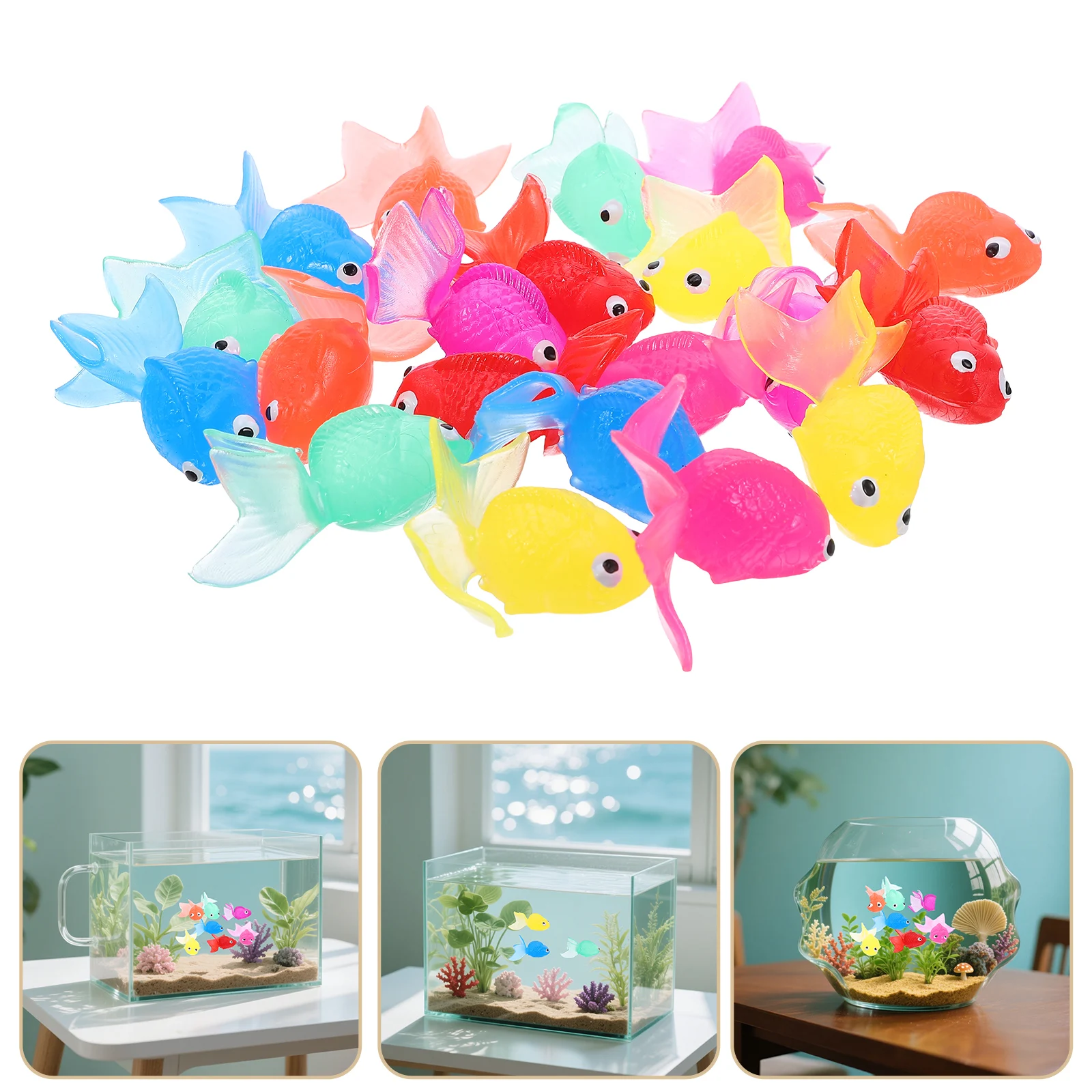 20pcs Simulation Goldfish Artificial Fish Decor For Aquarium Tank Vivid Floating Fake Tropical Fish Decoration Plastic Ornament
20pcs Simulation Goldfish Artificial Fish Decor For Aquarium Tank Vivid Floating Fake Tropical Fish Decoration Plastic Ornament