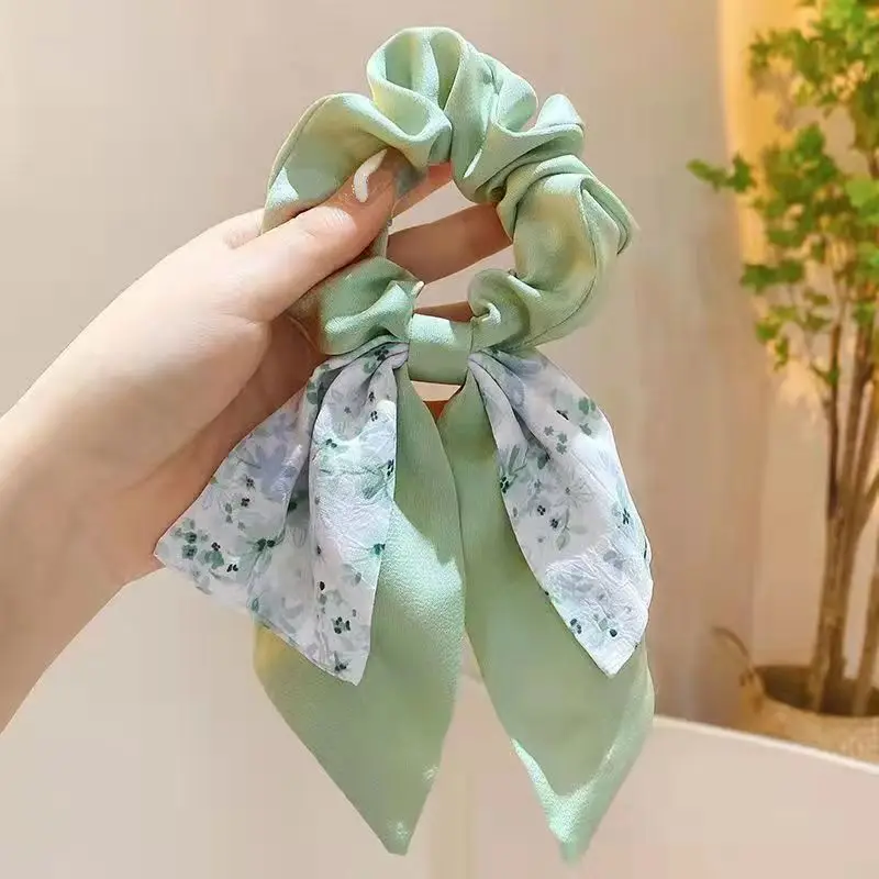 Bow Scrunchies for Women Satin Long Ribbon Ponytail Print Elastic Hair Bands Accessories
Bow Scrunchies for Women Satin Long Ribbon Ponytail Print Elastic Hair Bands Accessories