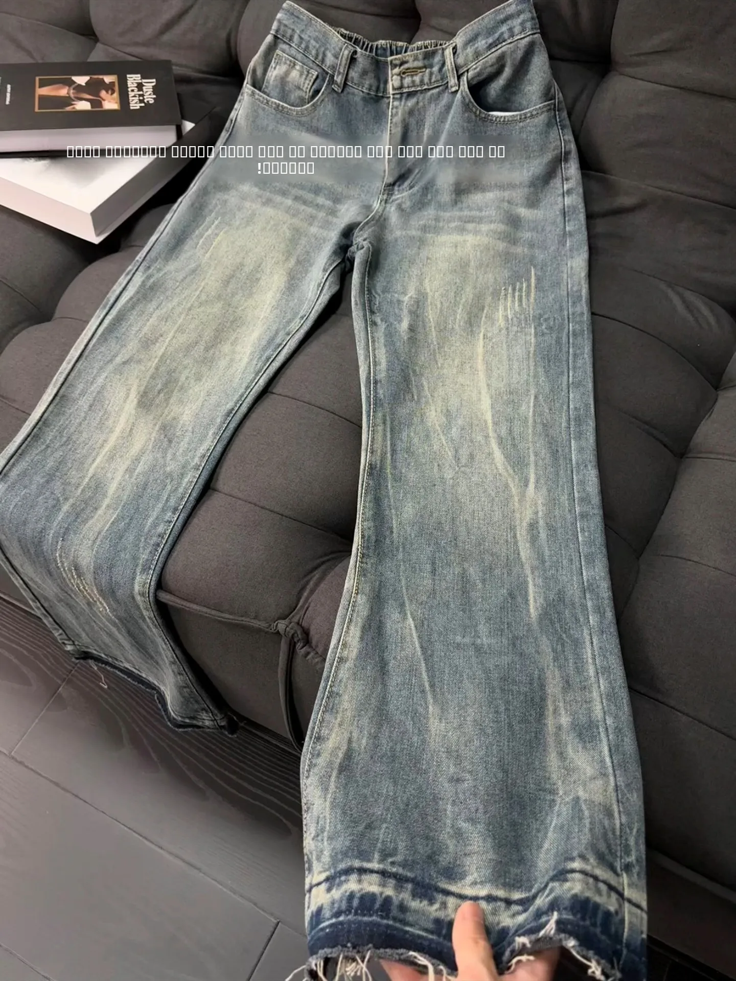 Retro Blue Paw Washed Jeans Men's Straight Leg Slim Fit High Street Summer Jeans Youth Wear Cotton Denim mid Waist Zipper
Retro Blue Paw Washed Jeans Men's Straight Leg Slim Fit High Street Summer Jeans Youth Wear Cotton Denim mid Waist Zipper