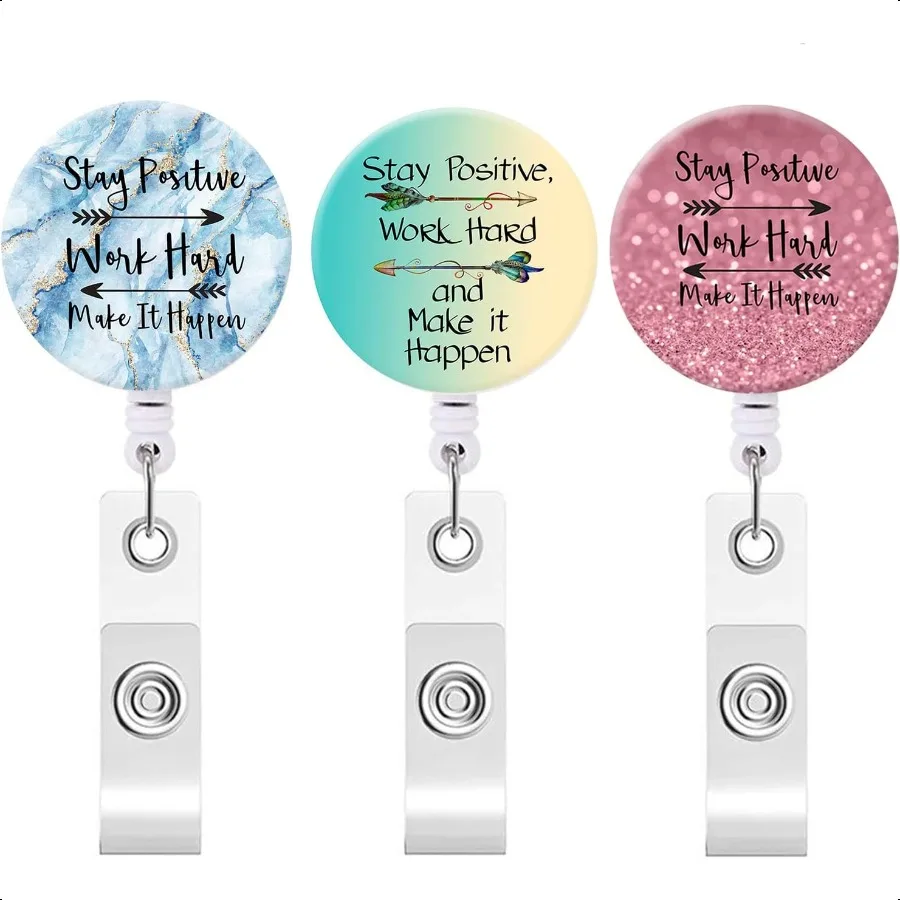 ID Badge HolderRetractable Badge Reel with Alligator Clip Decorative Badge Clip for ID Card Holders Office Worker Doctor Teach
ID Badge HolderRetractable Badge Reel with Alligator Clip Decorative Badge Clip for ID Card Holders Office Worker Doctor Teach
