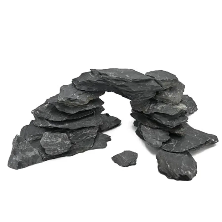 Natural Slate Rock 5lb Reptile Basking Stone Fish Tank Rocks for Aquarium Landscaping, Tank Decoration, Fairy Gardens, Reptile
Natural Slate Rock 5lb Reptile Basking Stone Fish Tank Rocks for Aquarium Landscaping, Tank Decoration, Fairy Gardens, Reptile