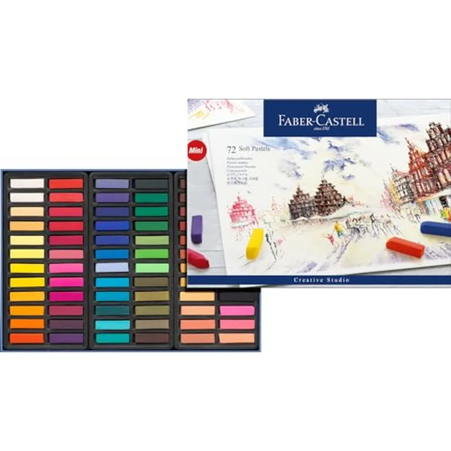 Faber-Castel FC128272 Creative Studio Soft Pastel Crayons 72 Pack,Assorted
Faber-Castel FC128272 Creative Studio Soft Pastel Crayons 72 Pack,Assorted