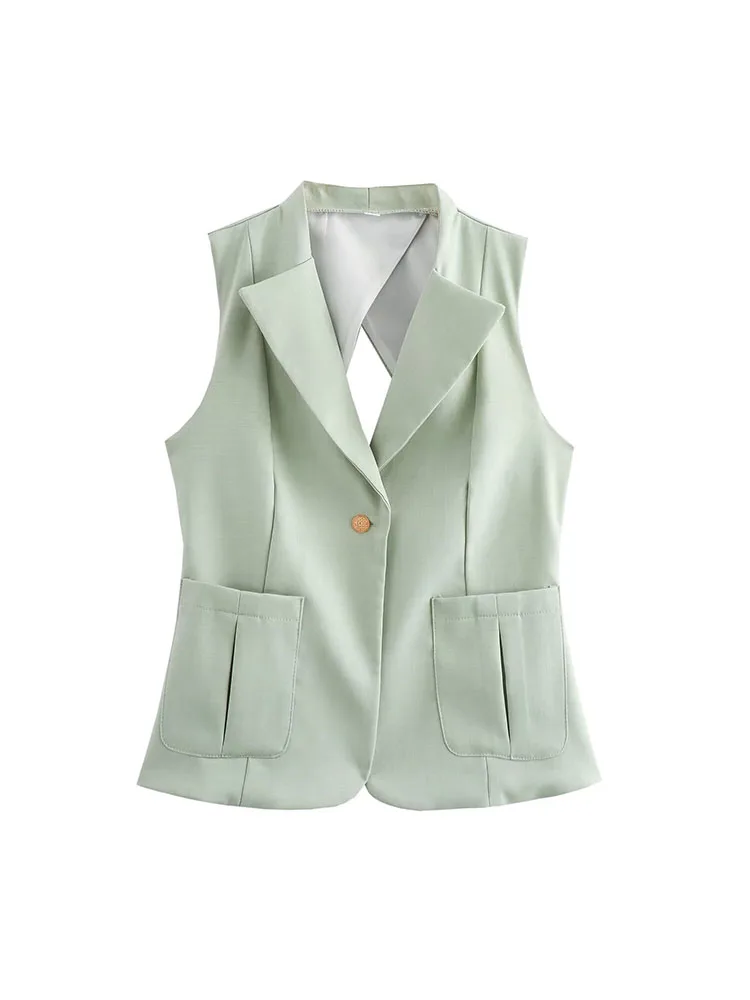2024 Summer Vanilla Green Sleeveless Suit Set Women's Thin Style High-end Korean Slim Fit Fashion Temperament Goddess Style
2024 Summer Vanilla Green Sleeveless Suit Set Women's Thin Style High-end Korean Slim Fit Fashion Temperament Goddess Style