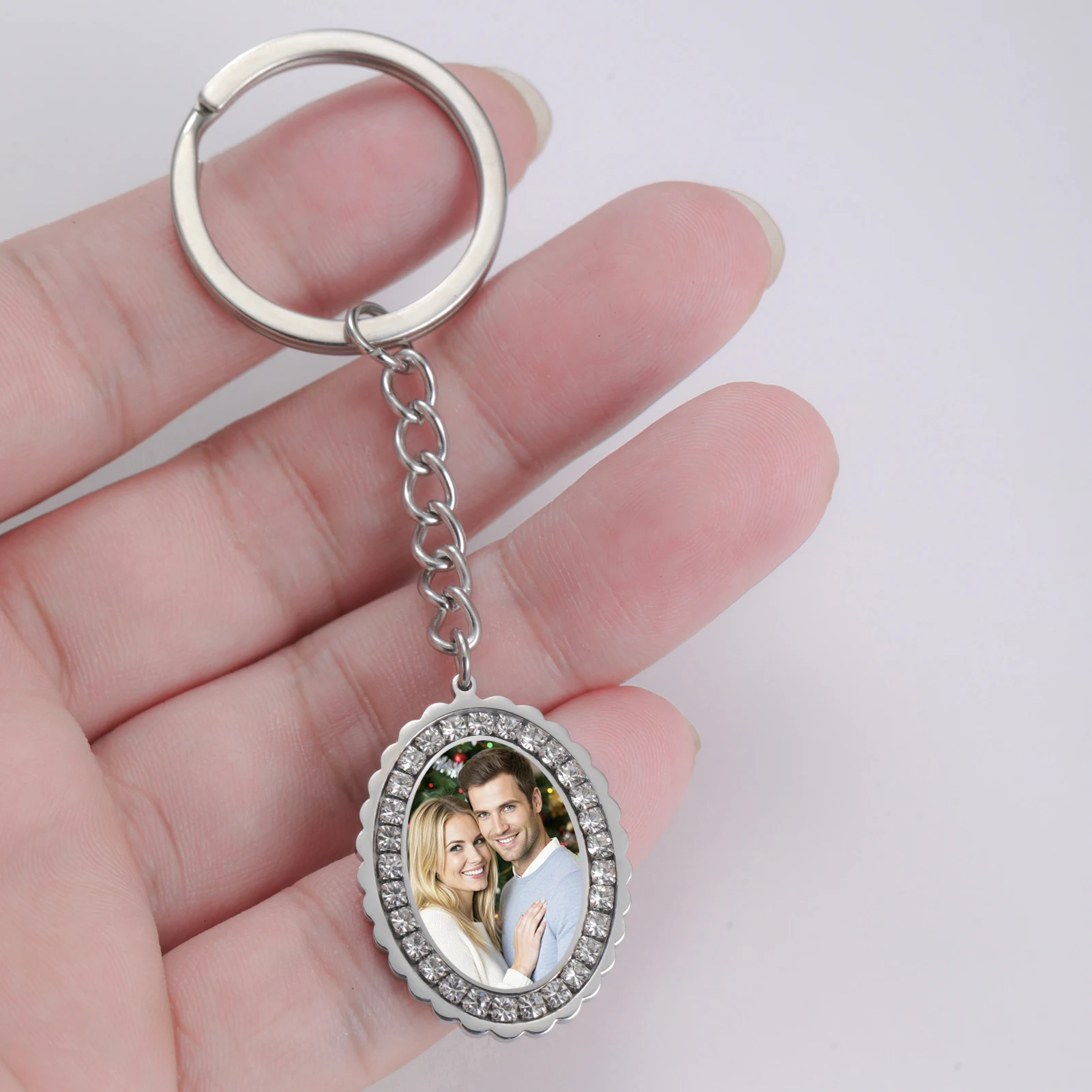 Diamond Encrusted Oval Couple Custom Keychain Exclusively Preserves Beautiful Moment Love Lock Sweet Couple Moment Gives Him Her
Diamond Encrusted Oval Couple Custom Keychain Exclusively Preserves Beautiful Moment Love Lock Sweet Couple Moment Gives Him Her