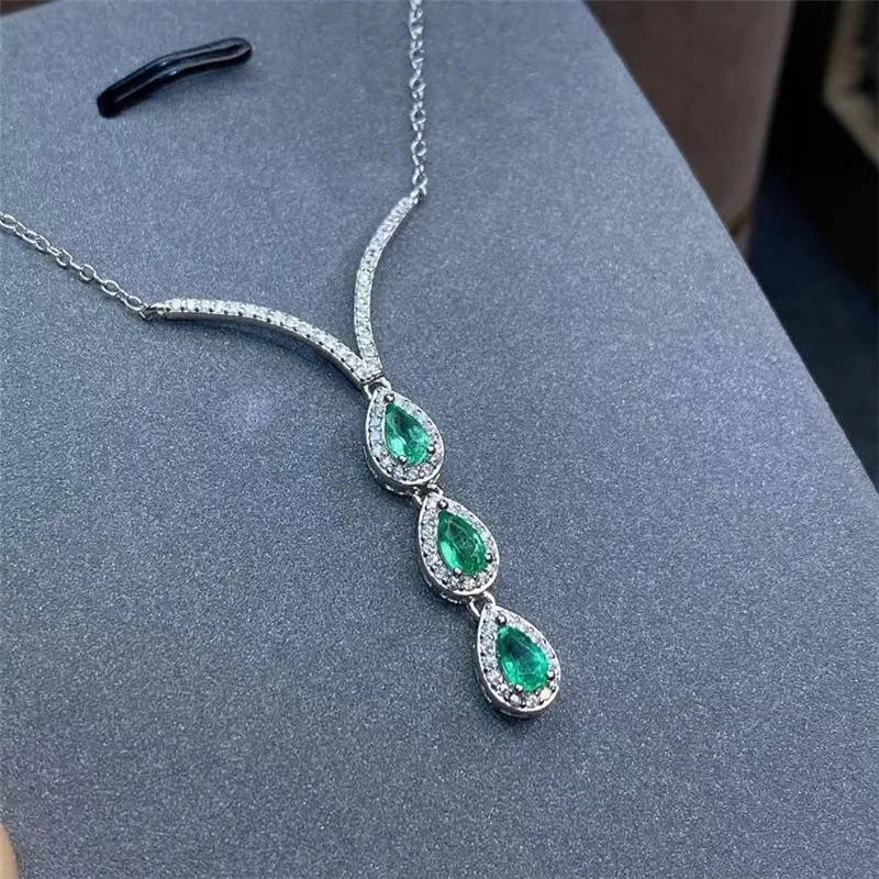 Natural Emerald Pendant Wedding 100% 925 Silver Jewelry Luxury Jewelry Designer natural stone necklace
Natural Emerald Pendant Wedding 100% 925 Silver Jewelry Luxury Jewelry Designer natural stone necklace