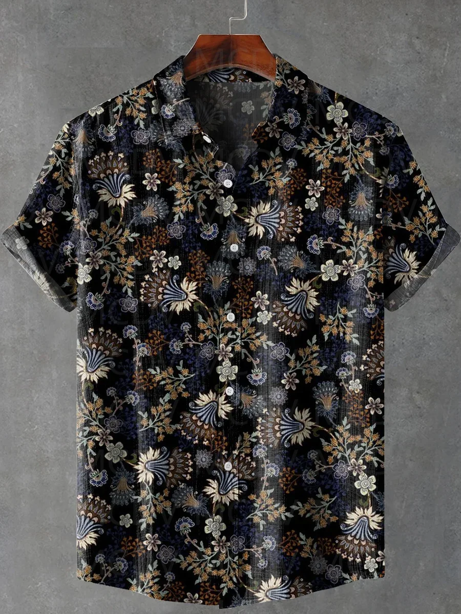 Vintage Floral Leaf Print Casual Hawaiian Shirt Printed Style Short Sleeve Casual Shirt Men's
Vintage Floral Leaf Print Casual Hawaiian Shirt Printed Style Short Sleeve Casual Shirt Men's