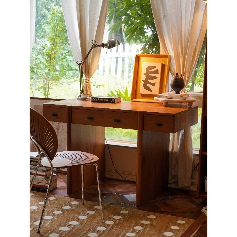 Medieval desk solid wood retro dresser bedroom home study French writing desk worktable computer
Medieval desk solid wood retro dresser bedroom home study French writing desk worktable computer