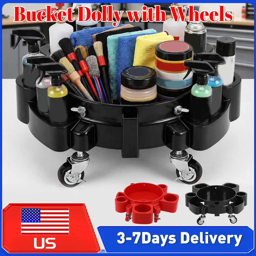 Тележка-подставка для ведра для мойки и детейлинга автомобилей с 5 поворотными колесами и фиксаторами, 360° ° Поворотная тележка для ведер объемом от 3,5 до 5 галлонов
Тележка-подставка для ведра для мойки и детейлинга автомобилей с 5 поворотными колесами и фиксаторами, 360° ° Поворотная тележка для ведер объемом от 3,5 до 5 галлонов 